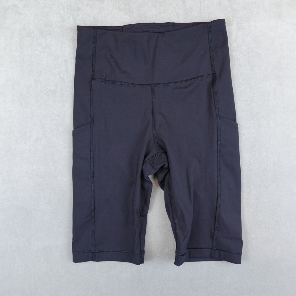Athleta Ultimate Stash Pocket 9" Short Black Athletic Biker Shorts Size XS